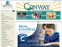 Tablet Screenshot of conwayscchamber.com